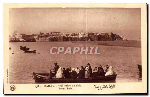 Ansichtskarte AK Maroc Rabat Vue prise de Sale From Sale