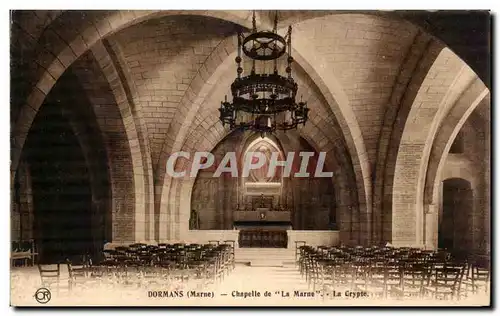 Ansichtskarte AK Dormans (Marne) Chapelle de La Marne La Crypte