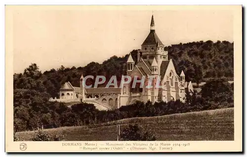 Cartes postales Dormans (Marne) Monument des Victoires de la Marne Rempart contre Oubil