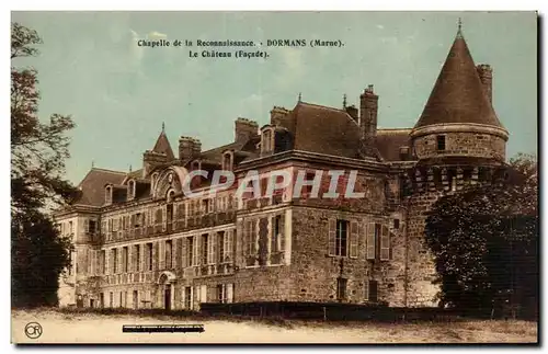 Cartes postales Chapelle de la Reconnaissance Dormans (Marne) Le Chateau (Facade)