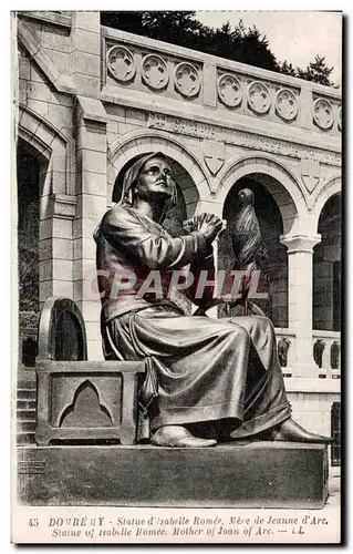 Cartes postales Domremy Statue d Isabrelle Romee Mere de Jeanne d Arc Statue of Isabelle Bomee Mother of Joan of