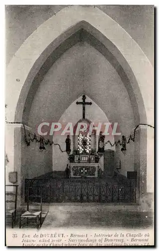 Cartes postales Enr de Domremy Bermont Interieur de la Chapelle ou Jeanne d arc allait prier