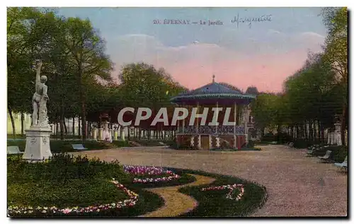 Cartes postales Epernay Le Jardin