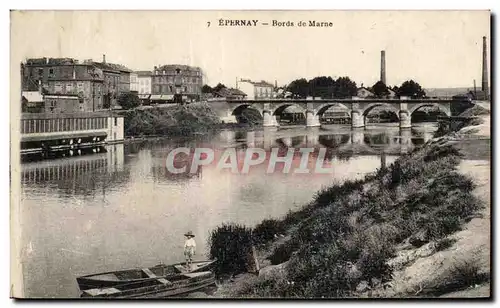 Cartes postales Epernay Bords de Marne