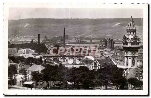 Cartes postales Epernay (Marne) Vue generale Tour Union Champenoise Le Pont