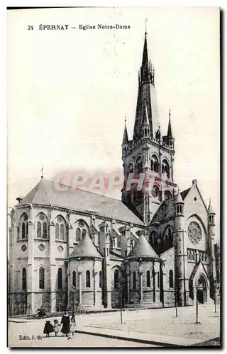 Ansichtskarte AK Epernay Eglise Notre Dame