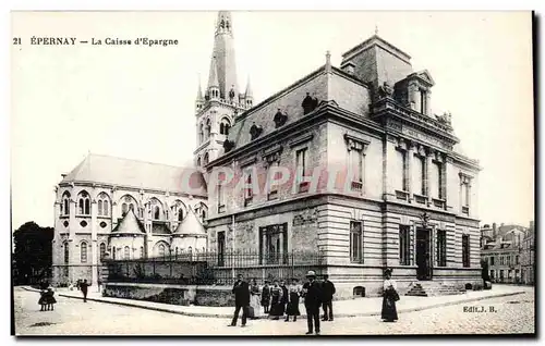 Cartes postales Epernay La Caisse d Epargne