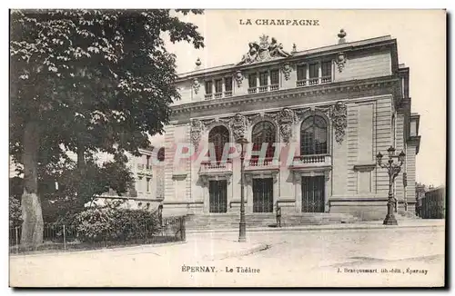 Cartes postales La Champagne Epernay Le Theatre