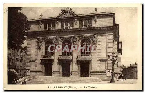 Ansichtskarte AK Epernay (Marne) Le Theatre