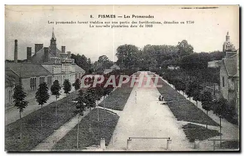 Cartes postales Fismes Les Promenades