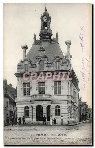 Cartes postales Fismes Hotel de Ville