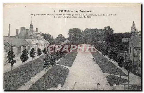 Cartes postales Fismes Les Promenades