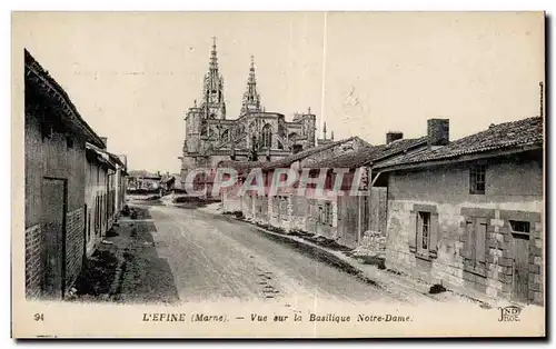 Ansichtskarte AK L Epine (Marne) Vue sur la Basilique Norte Dame