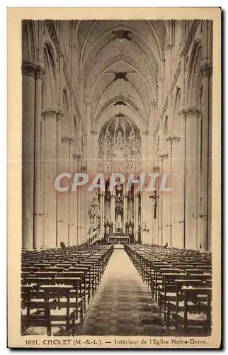 Cartes postales Cholet Interieur de L Eglise Notra Dame