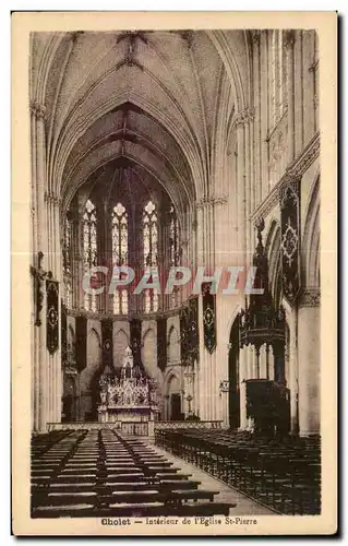 Cartes postales Cholet Interieur de L Eglise St Pierre