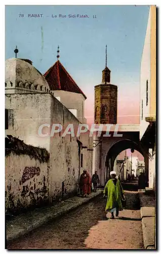 Ansichtskarte AK Rabat La Rue Sidi Fatah