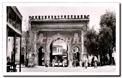 Cartes postales Maroc Fes-Place et Porte de Bou jeloud