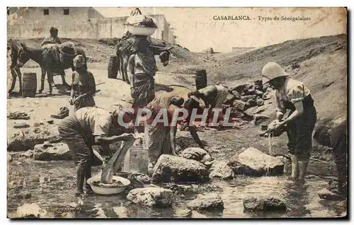 Cartes postales Maroc Casablanca Types de Senegalaises SenegalFemme
