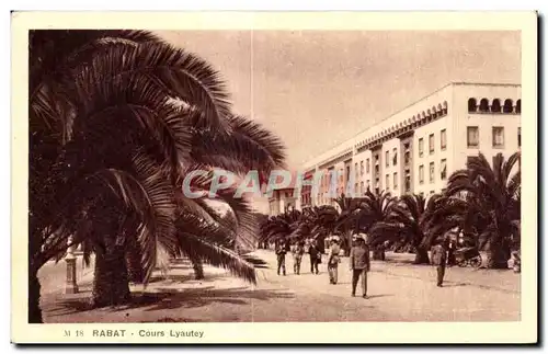 Cartes postales Maroc Rabat Cours Lyautey