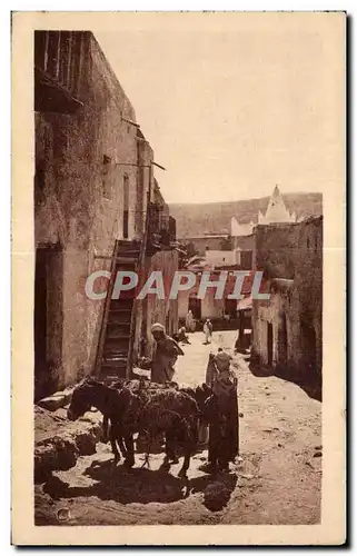 Ansichtskarte AK Maroc Dans Un Village Du Sud Ane Donkey