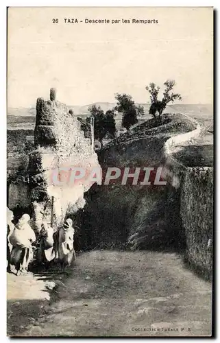 Cartes postales Maroc Taza Descente par les Remparts