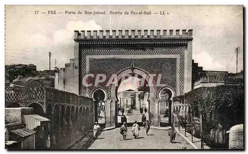 Cartes postales Maroc Fez Porte de Bou Jeloud Entree de Fez el Bali