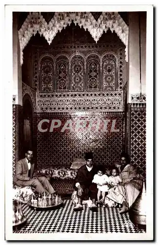 Cartes postales Maroc Fes Salou d une habitation marocaine