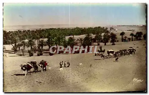 Ansichtskarte AK Maroc Scenes et Types du Maroc Une Caravane