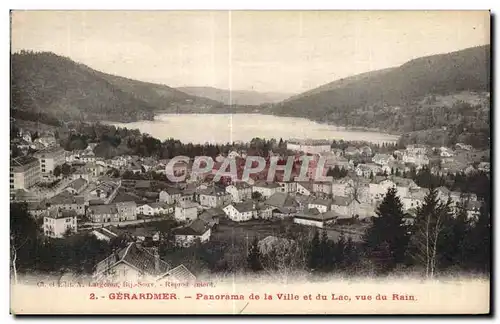 Gerardmer Panoram de la ville el du Lac vue du Rain