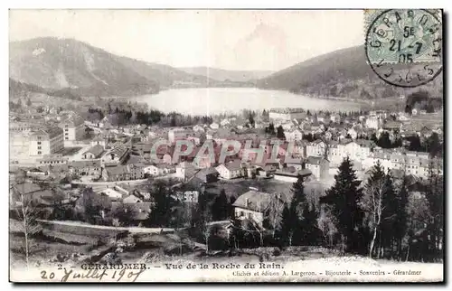 Gerardmer Vue de la Roche du Rain