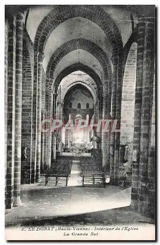 Ansichtskarte AK Le Dorat (Haute Vienne) Interieur de I Eglise