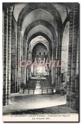 Cartes postales Le Dorat (Haute Vienne) Interieur de I Eglise
