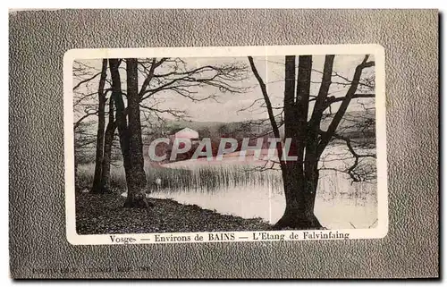 Ansichtskarte AK Vosges Environs de Bains L Etang de Falvinfating