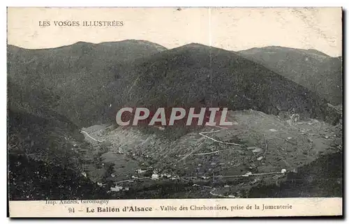 Cartes postales Les Vosges Illustrees Le Ballon d Alsace Vallee des Charbonniers prise de la Jumenterie