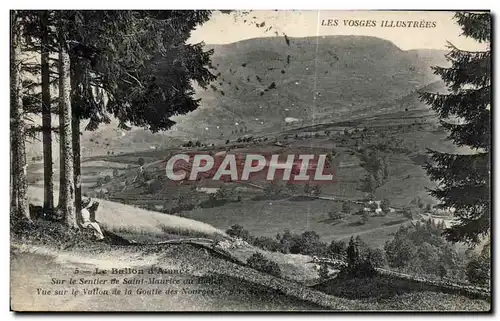 Cartes postales Les Vosges Illustrees Le Ballon d Alsace Sur le Sentier de Saint Maurice an Vue sur le Vallon de