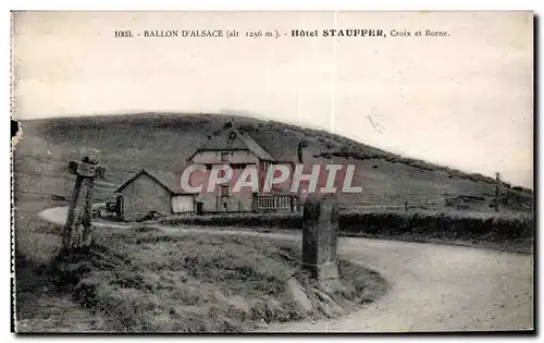 Cartes postales Ballon D Alsace Hotel Stauffer Croix et Borne