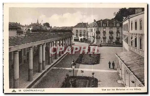 Cartes postales Contrexeville Vue Les Galeries et les Hotels