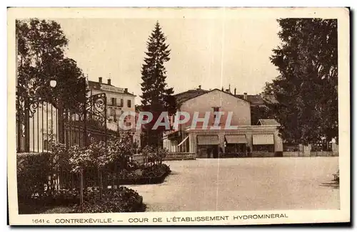 Cartes postales Contrexeville Cour De L Etablissement HyDromineral