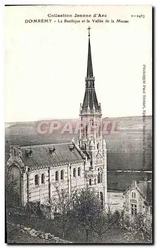 Ansichtskarte AK Domremy La Basilique et la Vallee de la Meuse