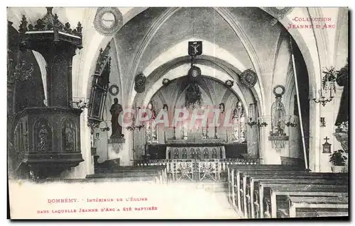 Cartes postales Domremy Interieur De L Eglise Dans laquelle Jeanne D Arc A ete Daptisee