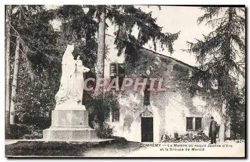 Ansichtskarte AK Domremy La Maison ou naquit jeanne d Arc et le Groupe de Mercle