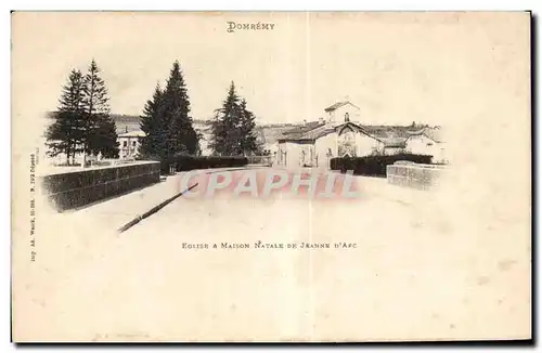 Cartes postales Domremy Eglise et Maison Natale De Jeanne D Arc