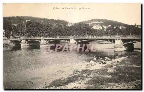 Ansichtskarte AK Epinal Pont de la loge Blanche Lavandieres