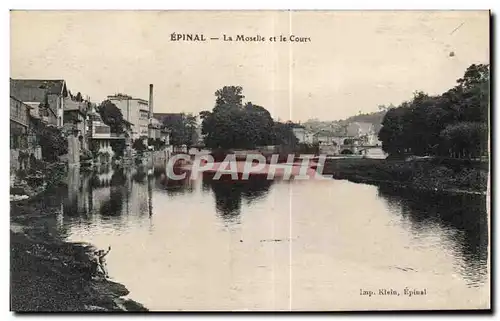 Cartes postales Epinal La Moselle et le Cours