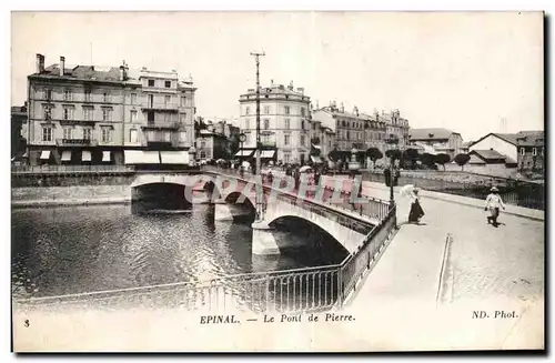 Ansichtskarte AK Epinal Le Pont de Pierre