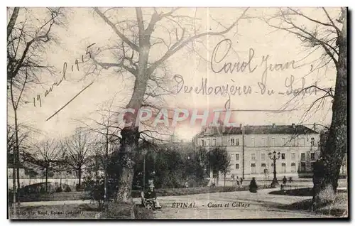 Cartes postales Epinal Cours et College