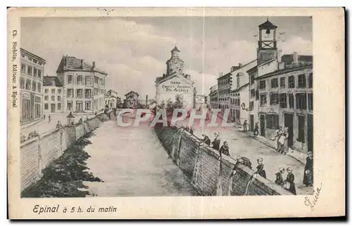 Cartes postales Epinal a 5h du matin Lavandieres