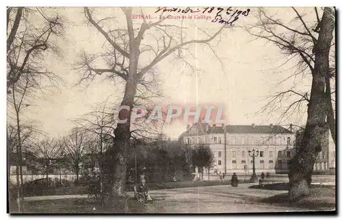 Cartes postales Epinal Le Cours et le College