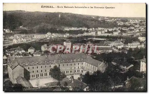 Cartes postales Epinal Ecole Nationale Industrielle et les Nouveaux Quartiers