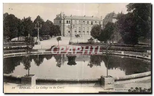 Ansichtskarte AK Epinal LE College vu du Cours